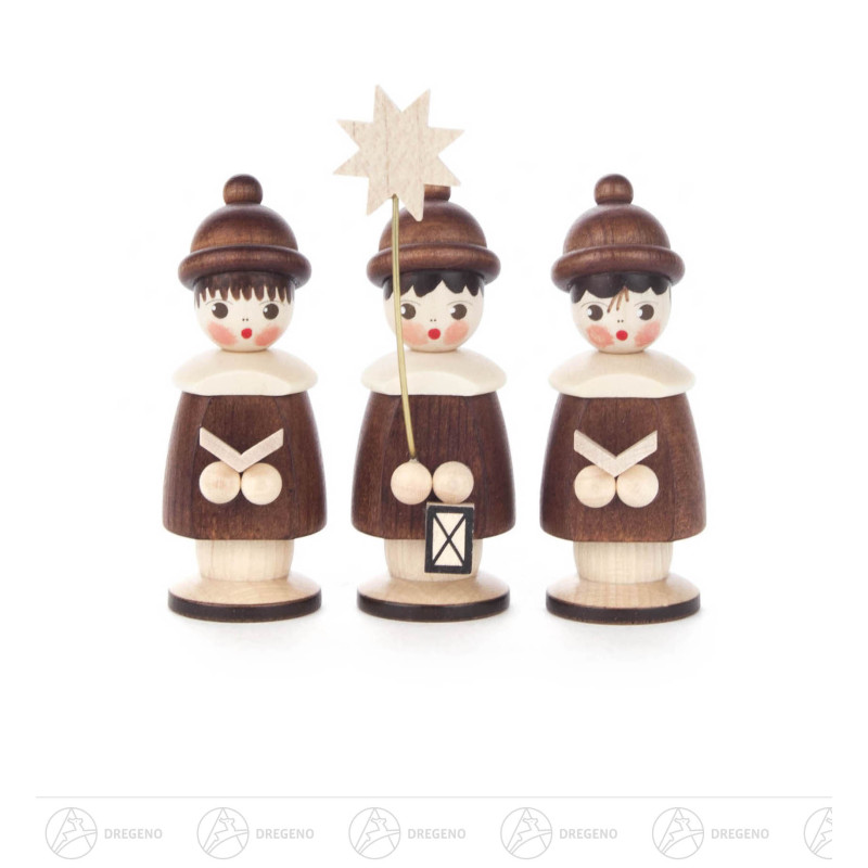 Kurrendefiguren natur, 7,5cm (3)