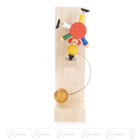 Schaukelfigur Clown Akrobat auf Ball