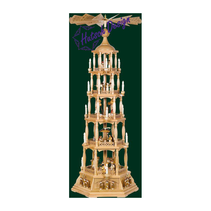 Pyramide Christi Geburt, el. bel. und betr.  140 cm