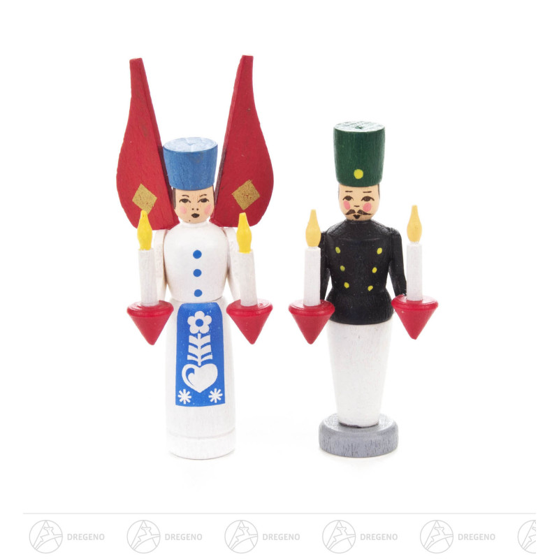 Miniatur Engel und Bergmann