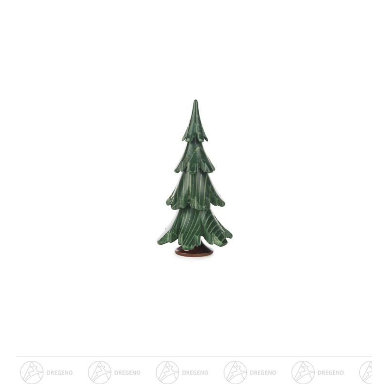 Massivholzbaum grün lasiert,  9,5cm
