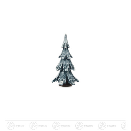 Massivholzbaum grün/weiß 9 cm
