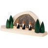 Gesteinsbogen 15x37x13cm natur LED beleuchtet Bergwichtel