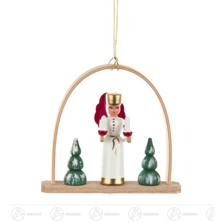 Behang Engel mit Licht im Bogen 7cm