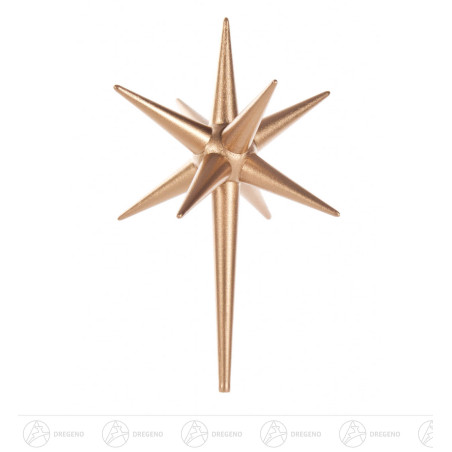 Stielstern gold zu 201/050 8x11cm