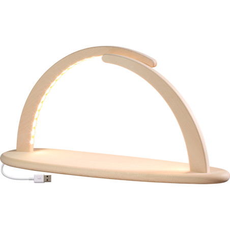 Bogen groß  LED-beleuchtet  ohne Bestückung HxBxT 21x42x13 cm