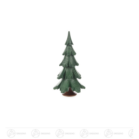 Massivholzbaum grün lasiert, 12,5cm