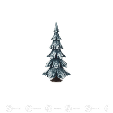 Massivholzbaum grün/weiß 15,5 cm