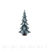 Massivholzbaum grün/weiß 15,5 cm
