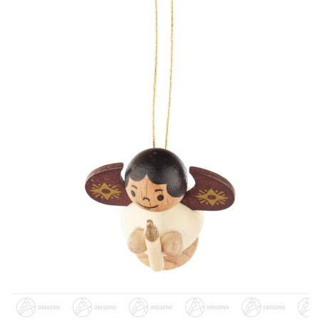 Behang Engel mit Kerze,natur 4cm