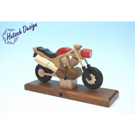 Raeuchermotorrad Touring rot  27 x8 x 16cm