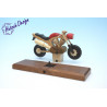 Raeuchermotorrad Touring rot  27 x8 x 16cm