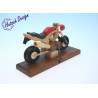 Raeuchermotorrad Touring rot  27 x8 x 16cm