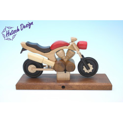 Raeuchermotorrad Touring rot  27 x8 x 16cm