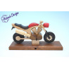 Raeuchermotorrad Touring rot  27 x8 x 16cm