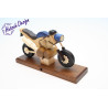 Raeuchermotorrad Touring blau  27 x8 x 16cm