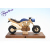 Raeuchermotorrad Touring blau  27 x8 x 16cm