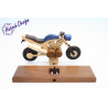 Raeuchermotorrad Touring blau  27 x8 x 16cm