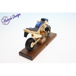 Raeuchermotorrad Touring blau  27 x8 x 16cm