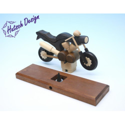 Raeuchermotorrad Touring schwarz  27 x8 x 16cm
