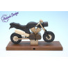 Raeuchermotorrad Touring schwarz  27 x8 x 16cm