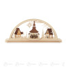Schwibbogen Seiffener Kirche elektrisch beleuchtet LED 23x55cm