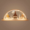 Schwibbogen Seiffener Kirche elektrisch beleuchtet LED 23x55cm