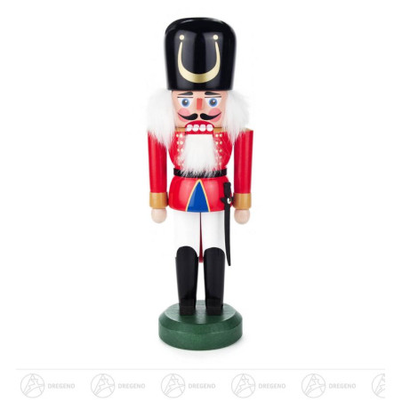 Nussknacker Wachsoldat rot-weiß, 30cm