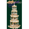 Pyramide Chr. Geburt 4-st. natur  94 cm