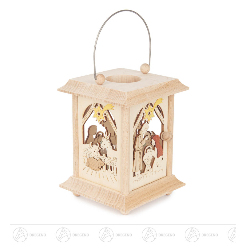 Tischlaterne Krippe Neu  17cm