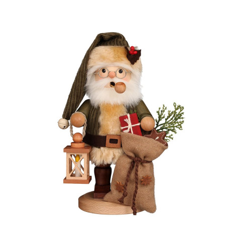 Räuchermann Weihnachtsmann grün
