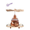 Pyramide Weihnachtsmann auf Striezelmarkt natur 18,5cm