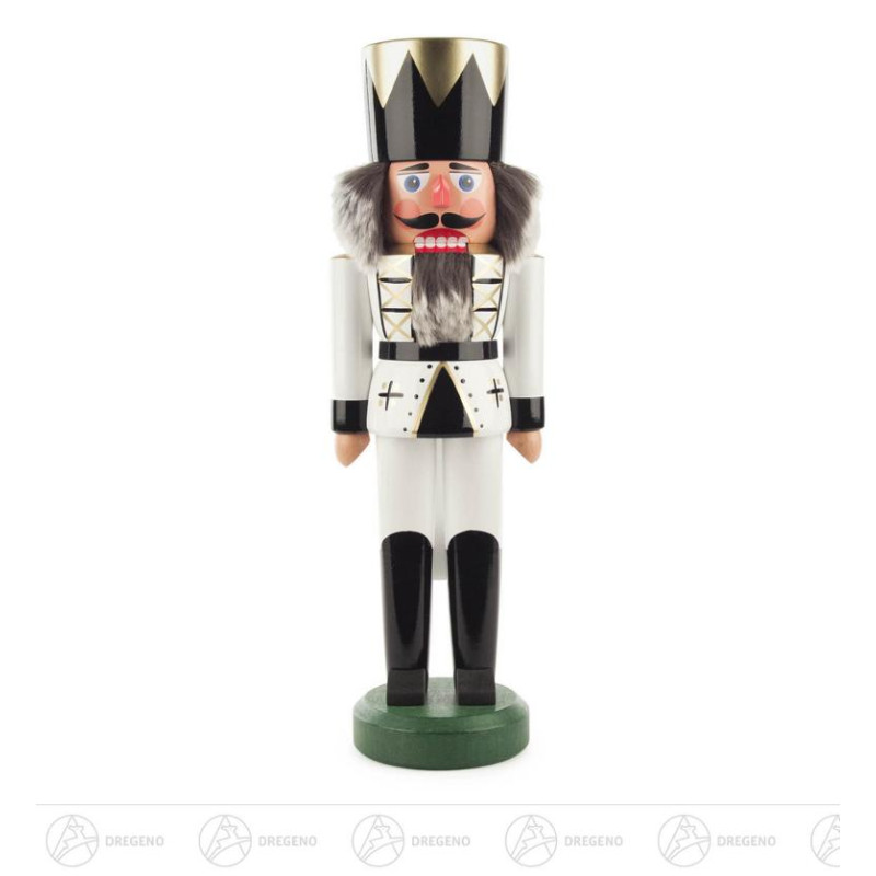 Nussknacker König weiß -exklusiv- 40cm