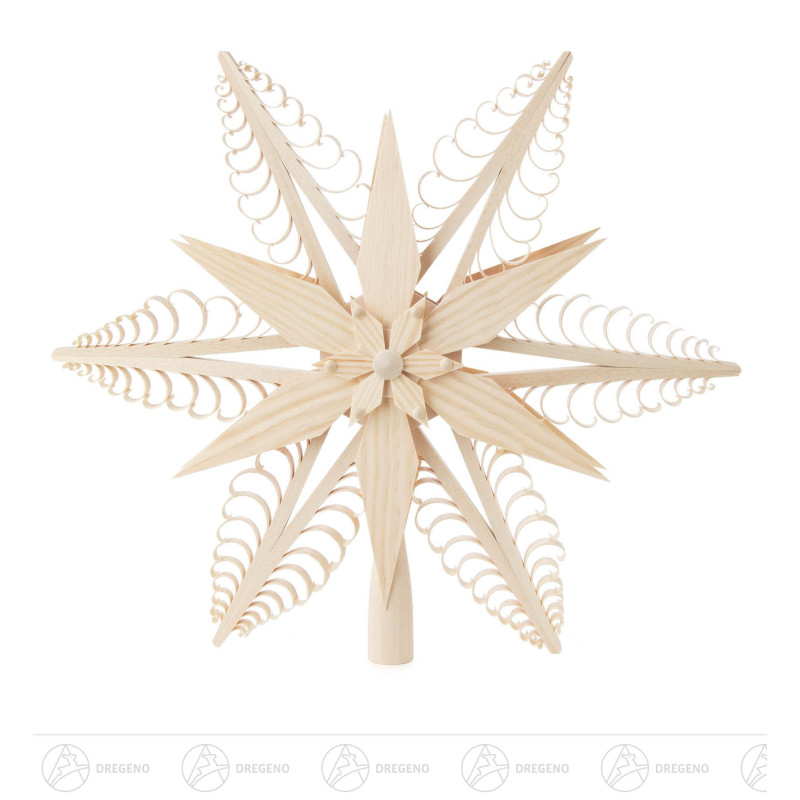 Christbaumspitze Spanstern,natur Durchmesser 31cm