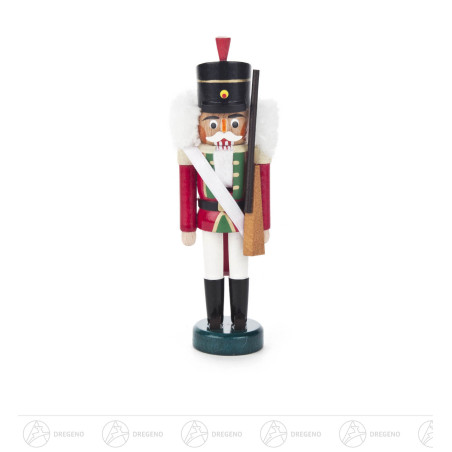Nussknacker Husar rot-weiß, 14cm