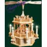 Pyramide Christi Geburt 1-st., natur, el. bel. u. betr.