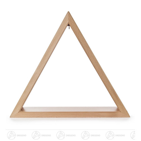 Beleuchtetes Dreieck natur 35cm mit LED Band 12V/Trafo 100-240V 35x40cm