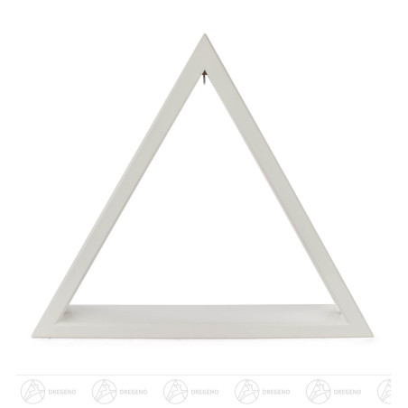 Beleuchtetes Dreieck weiß 35cm mit LED Band 12V/Trafo 100-240V 35x40cm