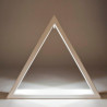 Beleuchtetes Dreieck weiß 35cm mit LED Band 12V/Trafo 100-240V 35x40cm