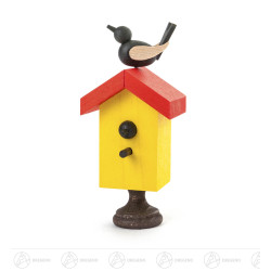 Starhaus mit Singvogel, farbig