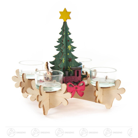 Bastelset Adventsleuchter  16x10x10,5cm