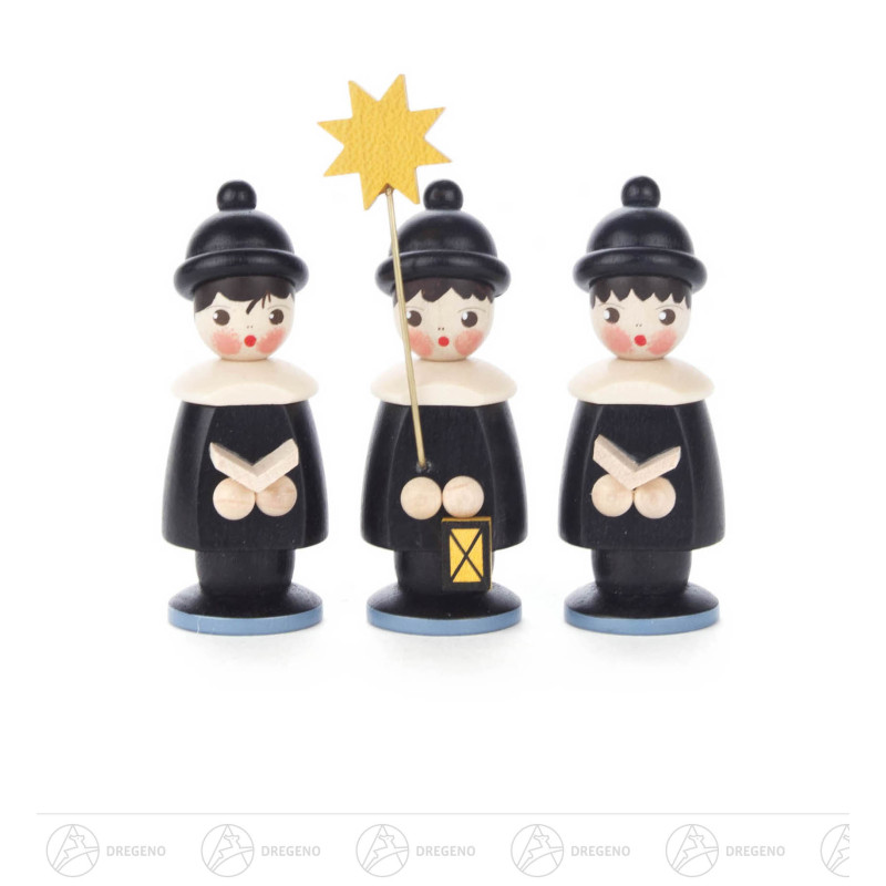Kurrendefiguren schwarz, 7,5cm (3)