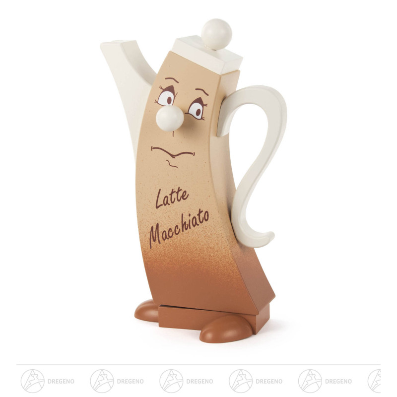 Räucherfigur Kaffeekanne Latte Macchiato