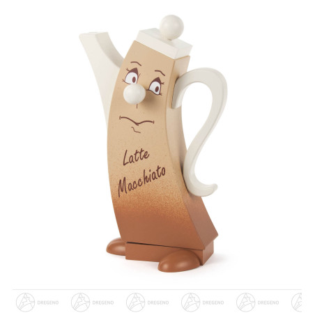 Räucherfigur Kaffeekanne Latte Macchiato