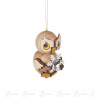 Behang Eulenkind mit Schneestern 4cm
