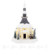 Lichterhaus Seiffener Kirche mit Kurrende, elektr. Beleuchtung 42cm