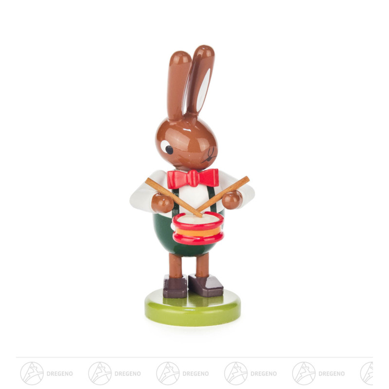 Hase mit kleiner Trommel klein 8cm