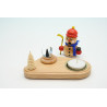 SM Hockeyspieler mit Mütze natur 10cm
