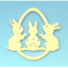 3 Osterhasen im Ei